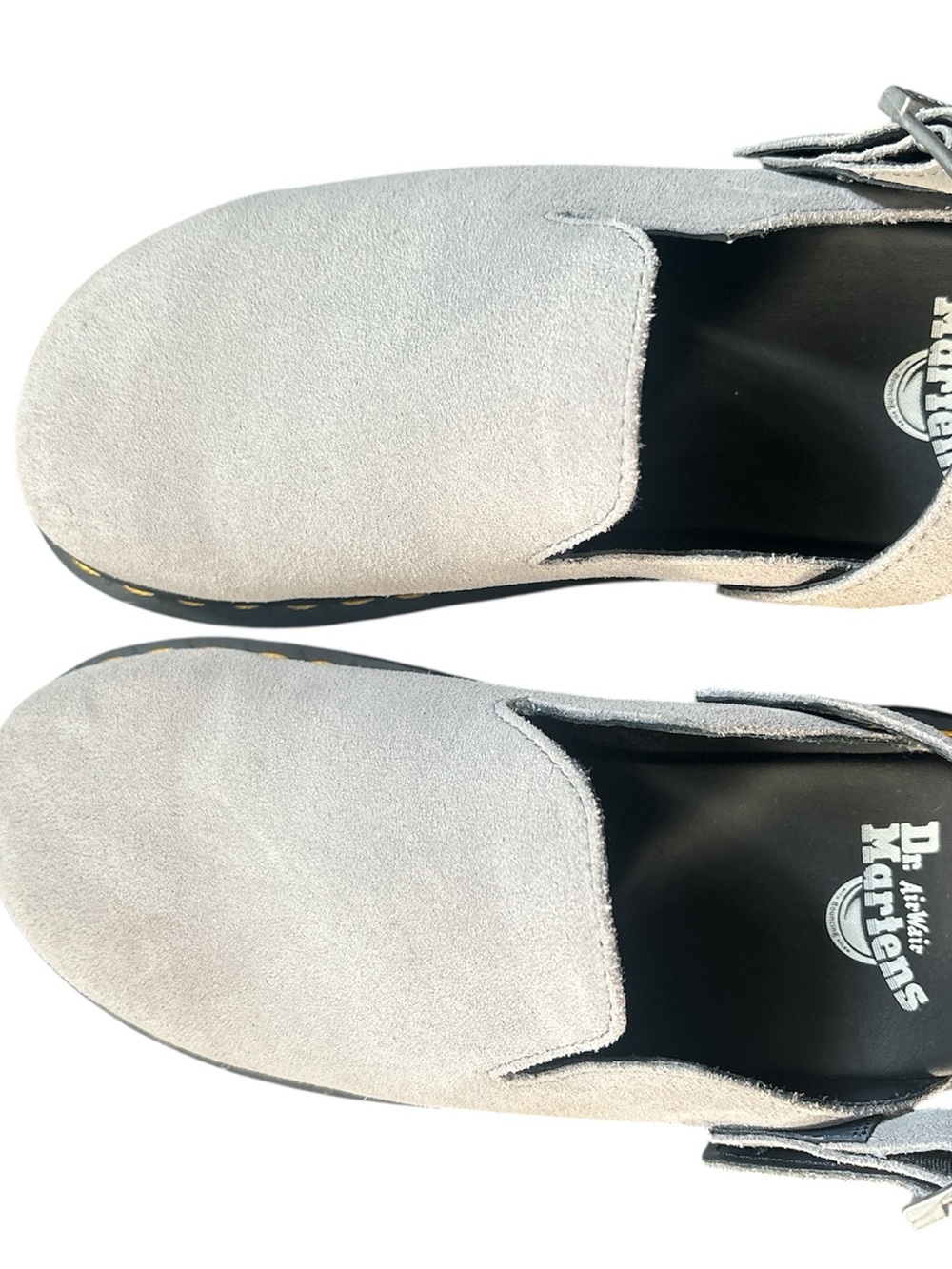 Dr. Martens Grey Suede platform mule - Picture 2 of 5